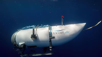 The Titan submersible in an undated handout photo. PA