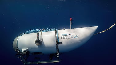 The Titan submersible in an undated handout photo. PA