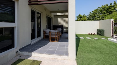 The garden area