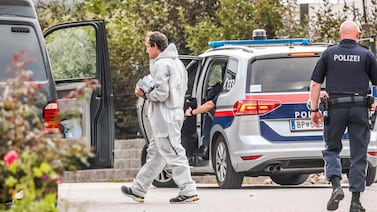 Investigators searched the home of an 18-year-old Austrian gunman after he was shot dead by police in Germany. AFP