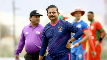 Lalchand Rajput took over as UAE coach just before the troubled series in Dubai at the start of the year that saw them trounced twice by Canada and once by Scotland. Subas Humagain for The National