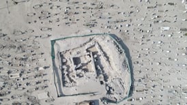 An aerial view of the ancient Christian building discovered in Bahrain. Photo: Bahrain National Communication Centre
