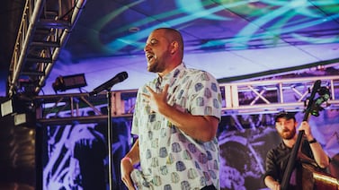Dorian Paul Rogers says his new new poetry album, The Phenomenology of Gray, is an interplay and collaboration between himself and Gemini, Google's AI chatbot. Photo: Savannah Lauren