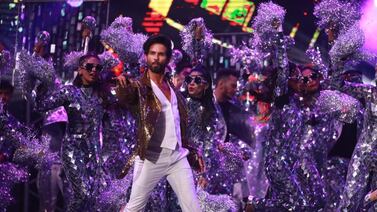 Shahid Kapoor performs at the IIFA Awards in 2022. The Bollywood star will return to Abu Dhabi this year. Photo: IIFA