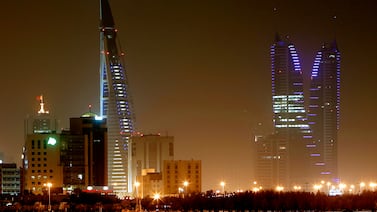 Manama skyline. Under DMTT, multinational companies will pay a minimum 15 per cent tax on the profits generated in Bahrain. Philip Cheung / The National