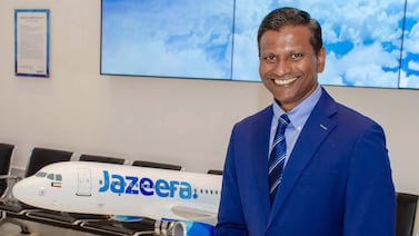 Barathan Pasupathi, chief executive of Kuwaiti budget carrier Jazeera Airways, took the role in late March. Photo: Jazeera Airways