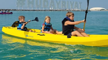 Hudayriyat Island has a children's summer camp that includes indoor and outdoor activities. Photo: Hudayriyat Island