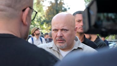 ICC prosecutor Karim Khan. Pro-Israel lawyers have accused him of 'not complying with professional obligations' in arrest warrant proceedings against Benjamin Netanyahu. AFP