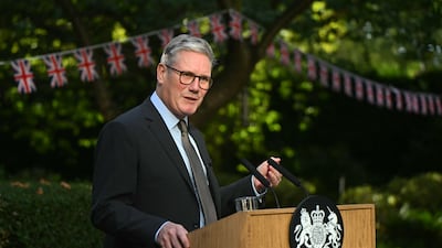 Prime Minister Keir Starmer at a reception for members of Olympics Team GB and Paralympics GB in the garden of 10 Downing Street, London. on September 17. PA