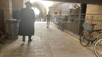The Jewish Quarter of the Old City. Some Jewish residents come to Bab Hatta to buy Jerusalem kaek
