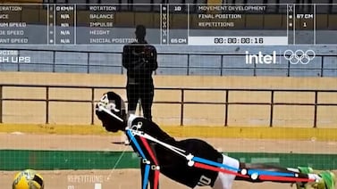 Companies like Intel have implemented AI technologies to help scout potential Olympic athletes.  Photo: Intel