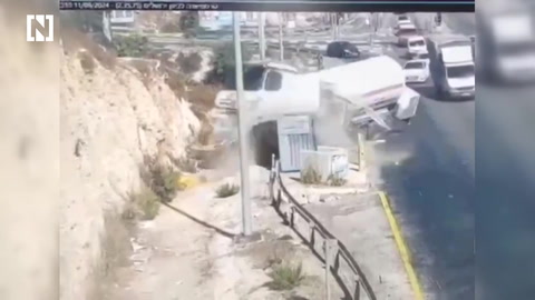 Israeli man critically injured as lorry slams into checkpoint in occupied West Bank