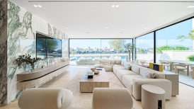 High-end stone and marble such as travertine and arebescatto have been used throughout. Photo: haus & haus